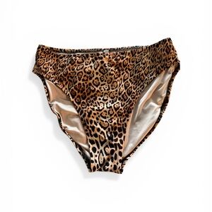 NWOT Victoria’s Secret Leopard Print Brazilian Bikini High-rise Bottom Large